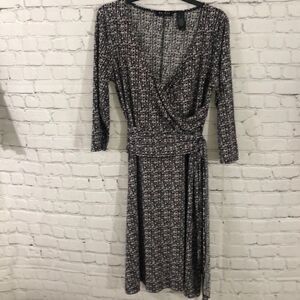 Axcess long sleeve dress with side tie